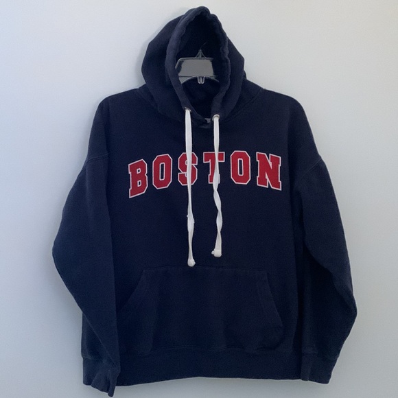 Boston Pullover Hoodie Oversized Boyfriend - Picture 3 of 5